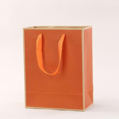 China Recycled Materials Machinery Making Kraft Paper Bag Wholesale Food Packaging Bag With Handle for sale