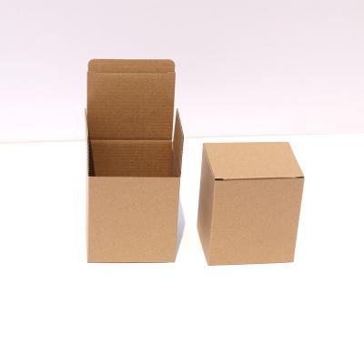 China Recycled Materials Cardboard Paper Folding Gift Box With Logo Kraft Wrapping Paper Custom for sale