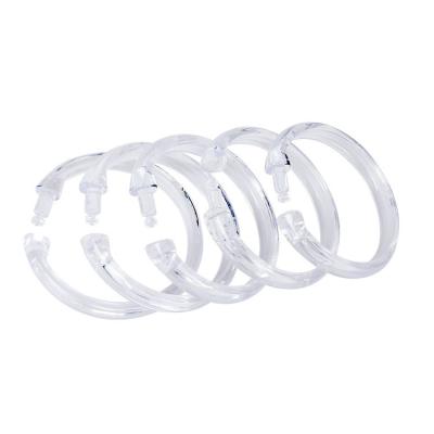 China CLASSIC 12pcs Pack Shower Curtain Hanger Rail Ring Plastic Shower Curtain Hooks Rings for sale