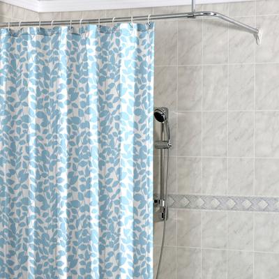 China Custom Print Peva Shower Curtain Square Simple White Peva Shower Curtain Viable for sale