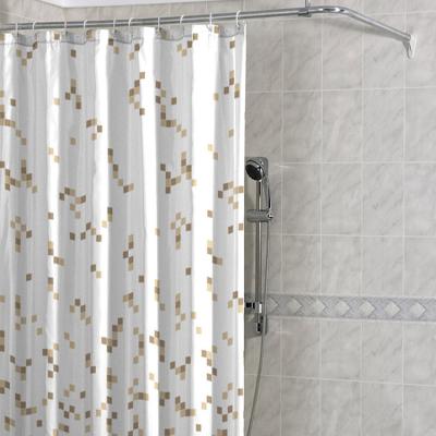 China Multi Sustainable Shower Curtain Stripe Design Waterproof PEVA Shower Curtain for sale