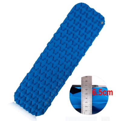 China Portable Inflatable Camping Mattress TPU Mattress Sleep Pad Lightweight Nylon Moisture Proof Pad for sale