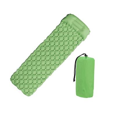 China Durable Lightweight Sleeping Mat Lightweight Camping Equipment Beach Self-inflating Pad With Pillow for sale