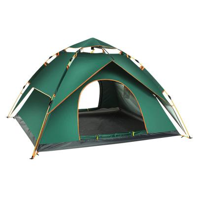 China Diagonal Bracing Type Folding Waterproof 2-3 Person Double Layer Automatic Pop Up Outdoor Camping Tent for sale