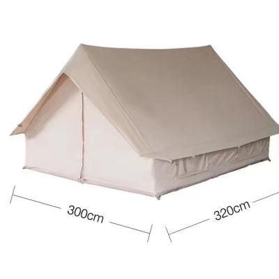 China Extended Type OEM Cotton Canvas Booth Wall Tent 3m 4m 5m 6m 7m Luxury Glamping for sale