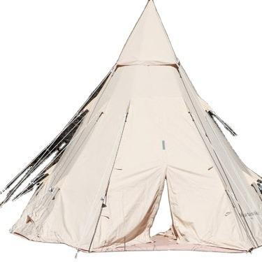 China Straight Tying Type Hotsale Glamping Tents Outdoor Waterproof Yurt Tent Bell Tent Cotton Canvas for sale