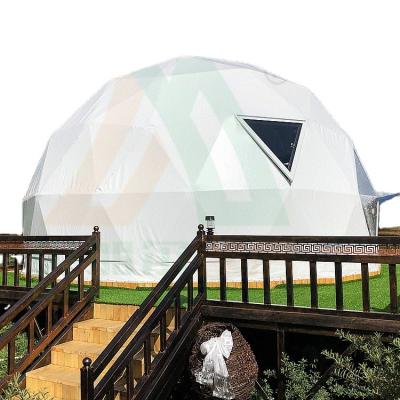 China Tube Type Tent Stake 6 7 8 Person Transparent Geodesic Inflatable Clear Igloo Dome Tents Glamping Outdoor for sale