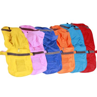 China Viable Wholesale Custom Dog Raincoat Clothes Dog Rain Coat for sale