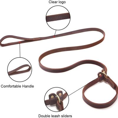 China 2021 Hot Selling Leather Dog Leash Personalized Pointed Leather Dog Collar and Leash Set for sale