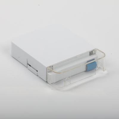 China FTTX 1 Core SC Ftth Fiber Optic Termination Box With Dust Plug for sale