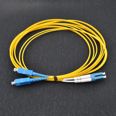 China FTTX Transmission Equipment 3mm SC LC Fiber Optic Patchcords G652d 3m for sale