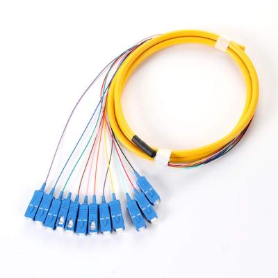 China FTTX SC Colored Pigtail Fiber Optic Cable Equipment for sale