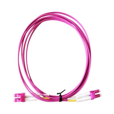 China FTTX Fiber Optic Equipment LC LC Duplex 50 / 125 mm OM4 Fiber Cable With Nice Price for sale