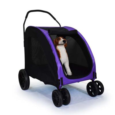 China Best Selling New Best Pet Stroller 4 Wheels Luxury Foldable Hand Washable Breathable Breathable Stroller for sale