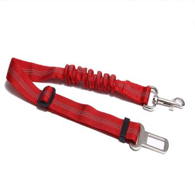 China High Quality Viable Pet Products Car Seat Belt Protect Elastic Reflective Adjustable Dog Cat Car Seat Vehicle Safety Belt for sale