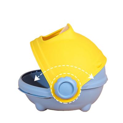 China Fashionable No Smell, Easy To Clean Low MOQ Included Cat Litter Box With Cat Litter Scoop for sale