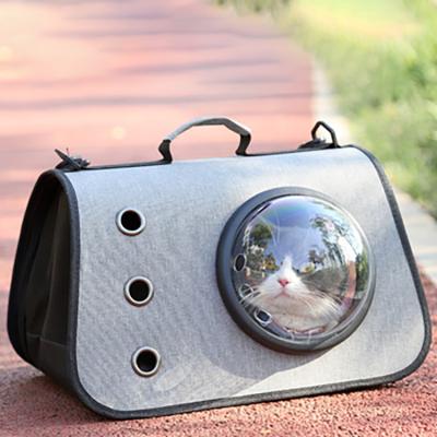 China Most Popular Breathable Pet Accessories Bag Pet Carrier Foldable Breathable Durable Adjustable Linen Shoulder Strap Material for sale