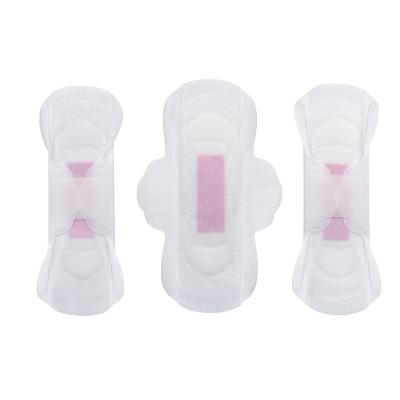 China Breathable Disposable Hygiene Products Comfort Sanitary Pad With Pink Chip For Day Wear for sale