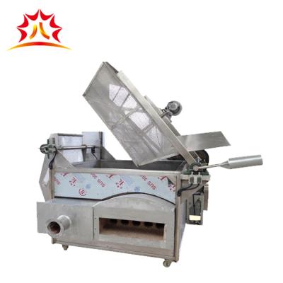 China Automatic Batch Fryer Batch Fryer For Beans Peanut Pellet Snacks Frying Machine for sale