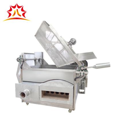 China Automatic Commercial Potato Chips Frying Machine Batch Fryer Peanut for sale