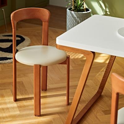 China Nordic modern stylish minimalist style furniture modern solid wood restaurant dining chairs for sale