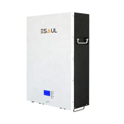 China Toys ESAUL 48v 100AH ​​LiFePO4 48v 50ah 51.2v 200ah Battery Household Lithium Battery Wall Mounted Energy Storage System for sale