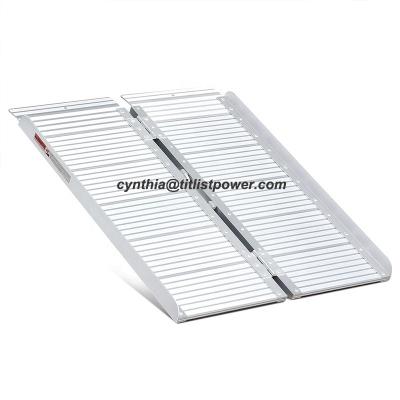 China Fit for car wheelchair foldable ramp aluminum ramp for wheelchair for sale