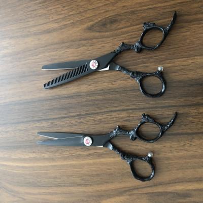 China Viable Professional Steel Hair Cutting Scissors 440c 6 Inch Barber Hairdressing Scissors Can Add Logo Freely for sale