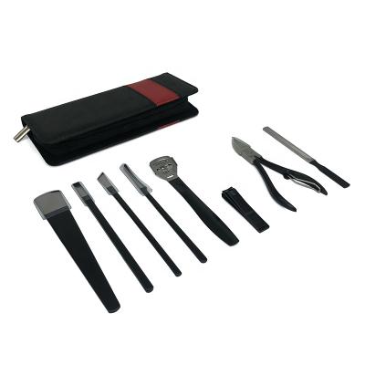 China Factory Price Stainless Steel Personal Care Manicure Tool Kit Manicure And Pedicure Set Professional Manicure Kit Black for sale