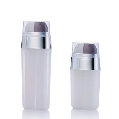 China Pack thick liquid lotion product. Fancy Body Lotion Bottles Double Tube Travel Empty Lotion Bottles With Pump Top Empty Cream Bottle for sale