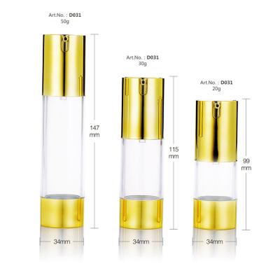 China Plastic Skin Care Packing Thick Airless Pump Bottle Airless Cosmetic Bottle (Lotion) Package Liquid Bottle Screen Printing Baby Lotion Bottle for sale