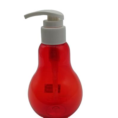 China Custom Red Plastic Rotary Switch Pump Head 250ml Factory Hand Sanitizer Bottle Shampoo Shower Gel Bottle Personal Care Press Pump for sale