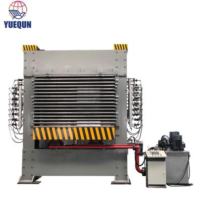 China YUEQUN factory plywood hot press machine 15 layers 500 tons plywood hot press machine for plywood making for sale