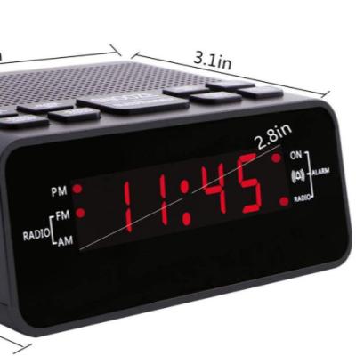 China AM fm radio with alarm clock clearly led light am fm radio with alarm clock clearly led light alarm clock radio wholesale for sale