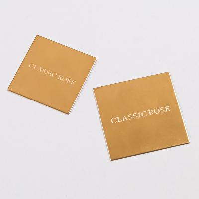 China Europe high quality stainless steel etched etched plating blank nameplate for perfume packaging for sale