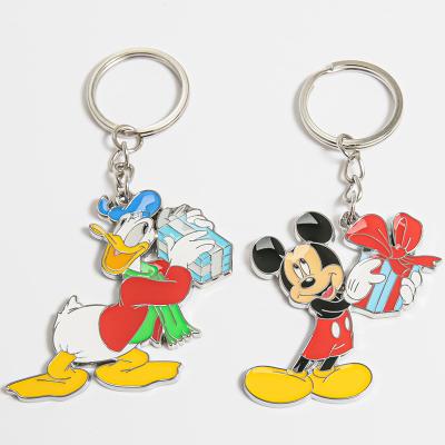 China Promotional New Design Fashion Metal Key Chain Souvenir Plated And Painted Zinc Alloy Luxury Cute Key Chain for sale