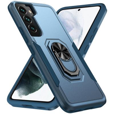 China Shockproof Rugged PC +TPU 360 Ring Case For Samsung S22 Phone Case From Shockproof Factory for sale