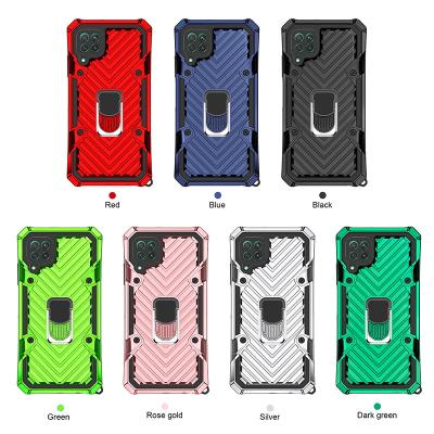 China Shockproof Heavy Duty Hybrid PC TPU Armor Ring Shockproof Phone Case Cover For Huawei P40 Lite for sale