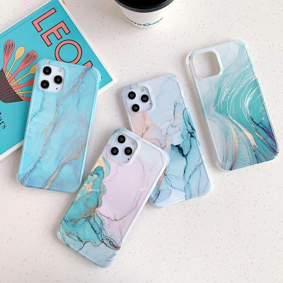 China Shockproof For iPhone 13 Max PC Case TPU Pro IMD Shockproof Marble Cases For iPhone 12 for sale