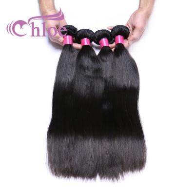 China Full Thick Weft To End Black Women Chloe 9a Virgin Hair Grade Straight Hair Bundles Extension Prices for sale