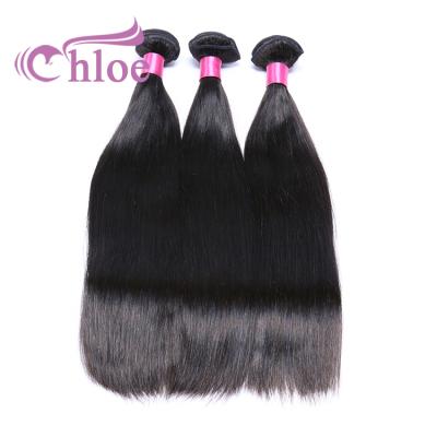 China Full Weft Thick End Straight Hair Bundles 100% Indian Hair Extensions Hair Bundles for sale