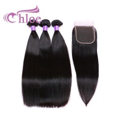 China 100g high quality body wave remy hair no tangle no shedding unprocessed virgin straight hair for wholesale for sale