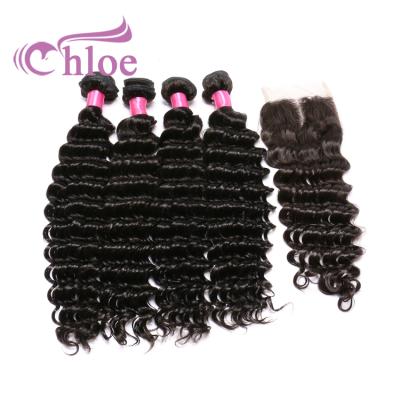 China Full Thick Weft To End Chloe Princess Hair Ibeauty Company Raw Indian Deep Wave Temple Virgin Hair for sale