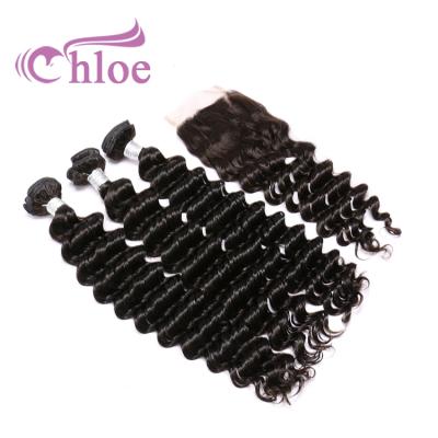 China Full Thick From Weft To End Unprocessed Peruvian Virgin Human Hair Loose Deep Wave 10A Peruvian Hair Bundles for sale