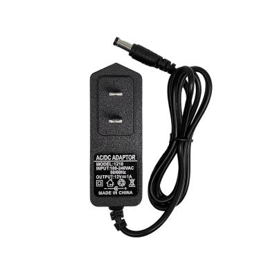 China Wall-inserted 12V1A DC Power Adapter 12W EU/US/AU/UK LED Light with LED Light Bar Home Appliance Small Display 12V1A for sale