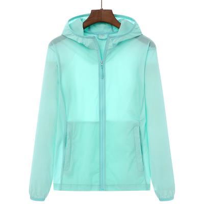 China Wholesale New Designed Long Sleeve Zipper Light Fabric Women Jacket With Hood Compression Skin Windbreaker for sale