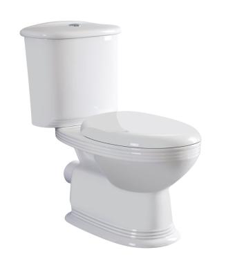 China Double-Flow Sanitary Washdown Toilet Ceramic Two-piece Cheap Bathroom Ware Water Tank Cabinet China for sale