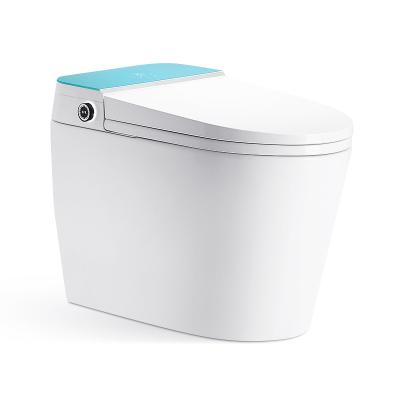 China Automatic Powerful Flush Automatic Flush One Piece Cheap One Piece Toilet Blue China XICI Intelligent Automatic Operation Smart Toilet for sale