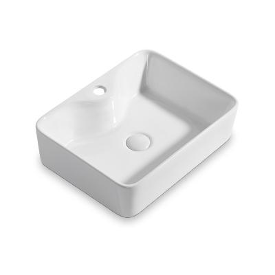 China XICI Modern Above Counter Basin Art Basin Top Counter Rectangular China White Luxury Cheap Rectangle for sale