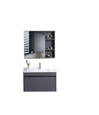 China Modern Wall Hung Mirrored Bathroom Cabinet With Ceramic Basin Sink XICI China Stainless Steel for sale